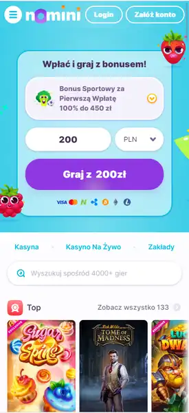 Widok Na Smartfony w Nomini Casino