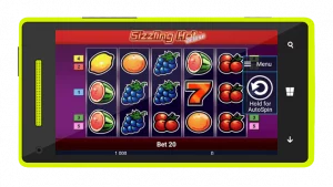 sizzling hot deluxe na telefon